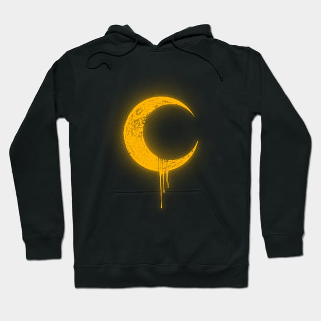 Melting Moon2 Hoodie by barmalisiRTB